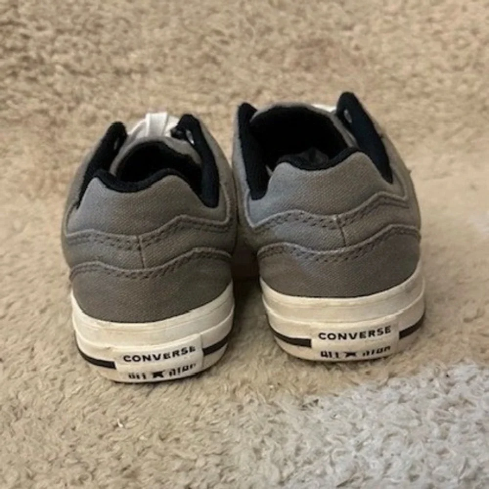 Converse El Distrito Low Top Shoes Sneaker Kids 11C Grey 361816F Canvas